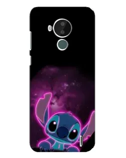 Чехол для Nokia C30 с картинкой «Неоновый Stitch» Чехол для Nokia C30 с картинкой «Неоновый Stitch»