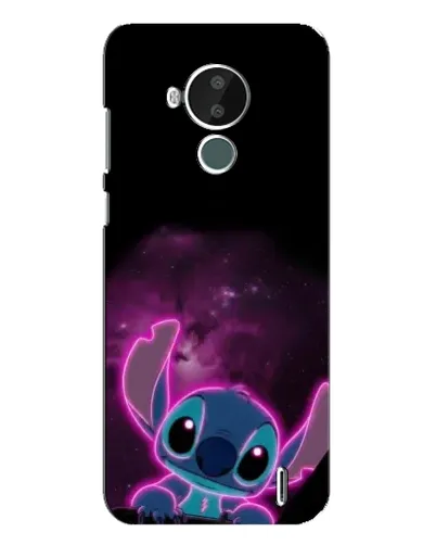 Чехол для Nokia C30 с картинкой «Неоновый Stitch» Чехол для Nokia C30 с картинкой «Неоновый Stitch»
