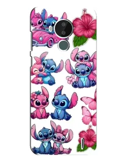 Чехол для Nokia C30 с картинкой «Стикеры Stitch и Angel» Чехол для Nokia C30 с картинкой «Стикеры Stitch и Angel»