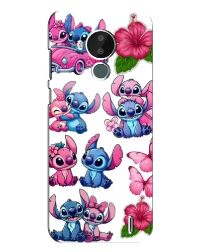 Чехол для Nokia C30 с картинкой «Стикеры Stitch и Angel» Чехол для Nokia C30 с картинкой «Стикеры Stitch и Angel»