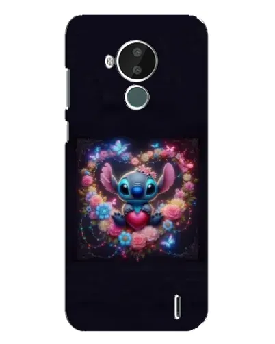Чехол для Nokia C30 с картинкой «Stitch в цветах» Чехол для Nokia C30 с картинкой «Stitch в цветах»