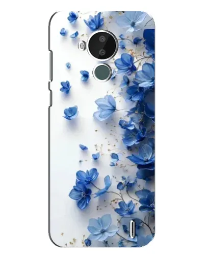 Чохол для Nokia C30 з картинкою «Блакитний квітковий каскад»