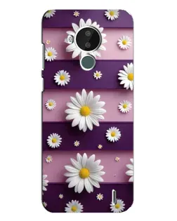 Чехол для Nokia C30 с картинкой «Ромашки на фиолетовом» Чехол для Nokia C30 с картинкой «Ромашки на фиолетовом»