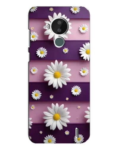 Чохол для Nokia C30 з картинкою «Ромашки на фіолетовому»
