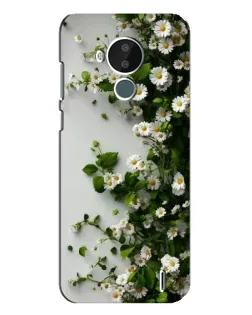 Чехол для Nokia C30 с картинкой «Ветка мелких белых цветов» Чехол для Nokia C30 с картинкой «Ветка мелких белых цветов»