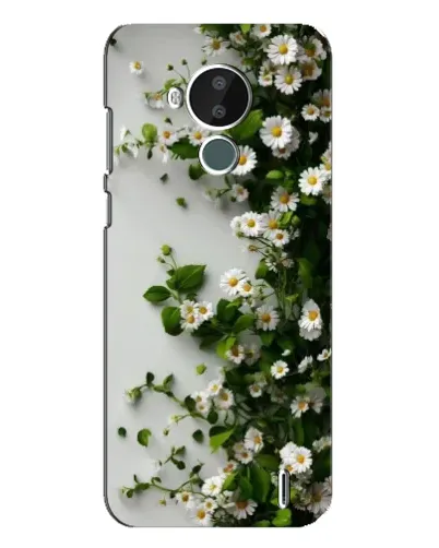 Чохол для Nokia C30 з картинкою «Гілка дрібних білих квітів»