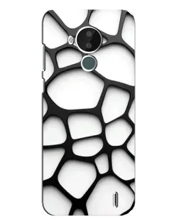 Чохол для Nokia C30 з картинкою «Біла об'ємна сітка» Чохол для Nokia C30 з картинкою «Біла об'ємна сітка»