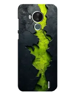 Чохол для Nokia C30 з картинкою «Салатовий розлом скелі»