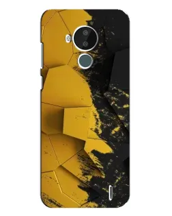 Чохол для Nokia C30 з картинкою «Золоті уламки геометрії»