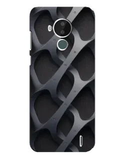Чохол для Nokia C30 з картинкою «Об'ємне сіре плетіння»