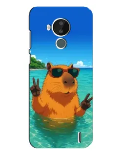 Чохол для Nokia C30 з картинкою «Морська капібара»