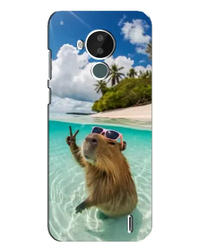 Чохол для Nokia C30 з картинкою «Капібара на морі»