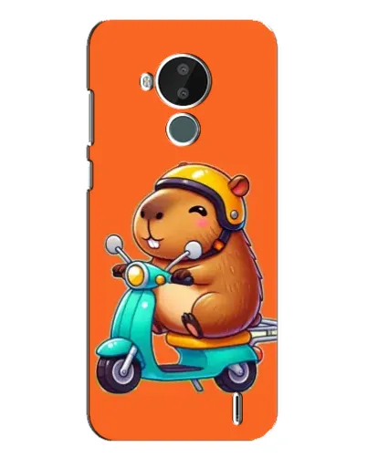 Чохол для Nokia C30 з картинкою «Капібара на скутері»