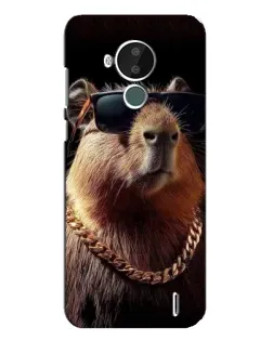 Чохол для Nokia C30 з картинкою «Капібара золотий ланцюг»