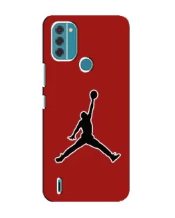 Чехол для Nokia C31 с картинкой «Jordan Red Back»