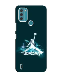 Чехол для Nokia C31 с картинкой «Jordan Blue Fire»