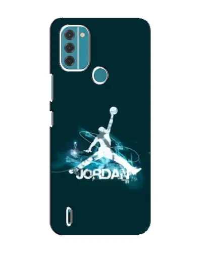 Чехол для Nokia C31 с картинкой «Jordan Blue Fire» Чехол для Nokia C31 с картинкой «Jordan Blue Fire»