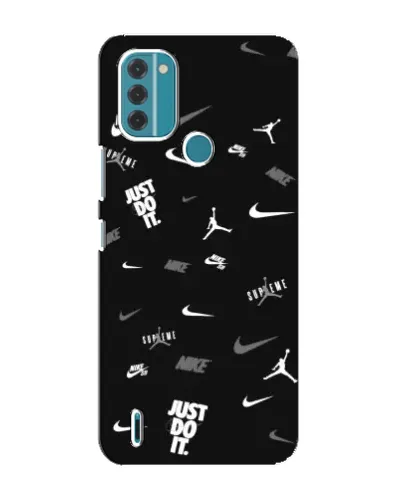 Чехол для Nokia C31 с картинкой «Nike Black Pattern» Чехол для Nokia C31 с картинкой «Nike Black Pattern»
