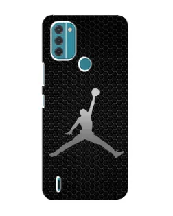Чехол для Nokia C31 с картинкой «Jordan Dark Carbon»