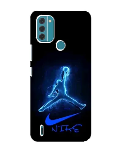 Чехол для Nokia C31 с картинкой «Jordan Neon Blue» Чехол для Nokia C31 с картинкой «Jordan Neon Blue»
