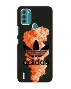 Чохол для Nokia C31 з картинкою «Помаранчевий дим Adidas»