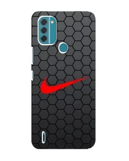Чохол для Nokia C31 з картинкою «Nike — карбонова сітка»
