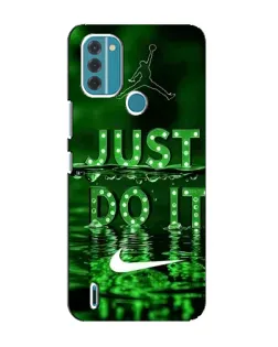 Чохол для Nokia C31 з картинкою «Зелений неоновий Nike»