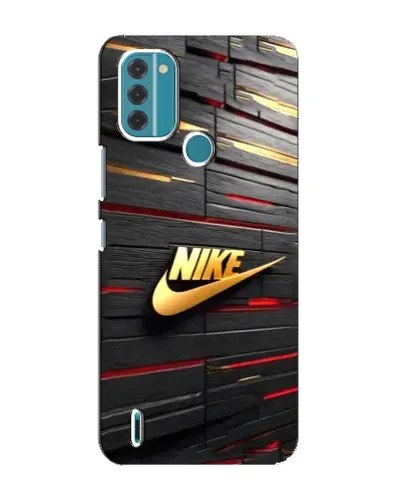 Чохол для Nokia C31 з картинкою «Золотий Nike на металі»