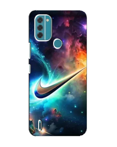 Чохол для Nokia C31 з картинкою «Космічний Nike Swoosh»