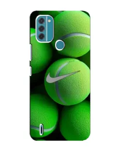 Чохол для Nokia C31 з картинкою «Тенісні м'ячі Найк»