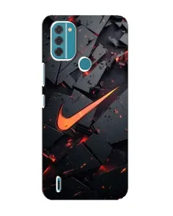 Чохол для Nokia C31 з картинкою «Nike — ефект розломів»