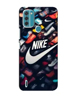 Чохол для Nokia C31 з картинкою «Колекція кросівок Nike»