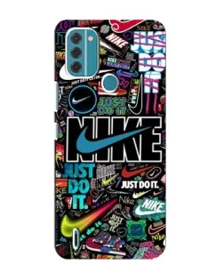 Чехол для Nokia C31 с картинкой «Яркий коллаж Nike»