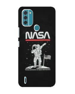 Чохол для Nokia C31 з картинкою «NASA — крокуємо по Місяцю»