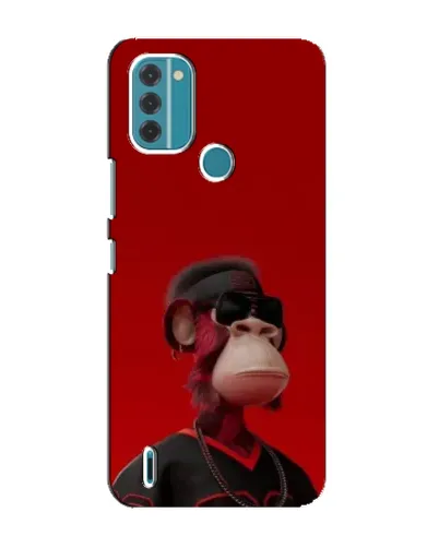 Чохол для Nokia C31 з картинкою «Bored Ape в червоному»