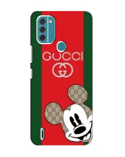 Чохол для Nokia C31 з картинкою «Gucci — смуги та Міккі»