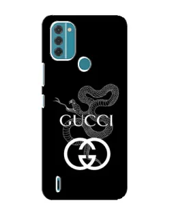 Чохол для Nokia C31 з картинкою «Gucci — срібна змія»