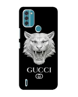 Чехол для Nokia C31 с картинкой «Gucci — серебряный лев»