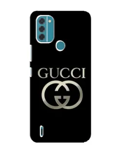 Чехол для Nokia C31 с картинкой «Gucci — золото на черном»