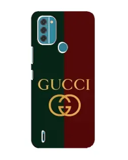 Чехол для Nokia C31 с картинкой «Gucci — темно-зеленый градиент»