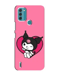 Чехол для Nokia C31 с картинкой «Kuromi — любовь в сердце»