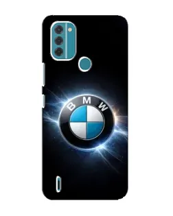 Чохол для Nokia C31 з картинкою «BMW — неонове сяйво»