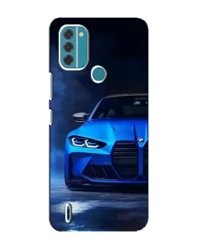Чохол для Nokia C31 з картинкою «Блакитна BMW M4»