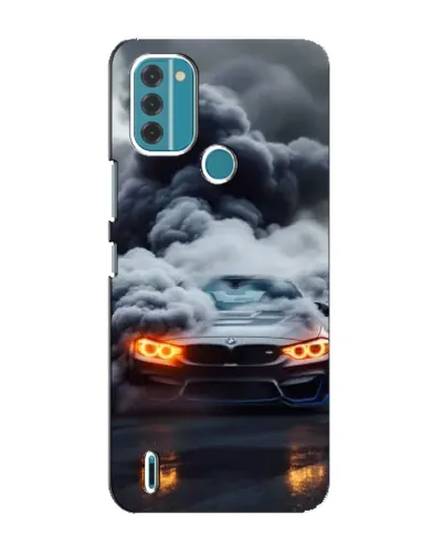 Чохол для Nokia C31 з картинкою «BMW у диму»