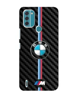 Чохол для Nokia C31 з картинкою «Емблема BMW та карбон»