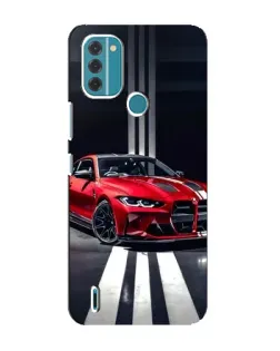 Чохол для Nokia C31 з картинкою «Червона BMW на дорозі»