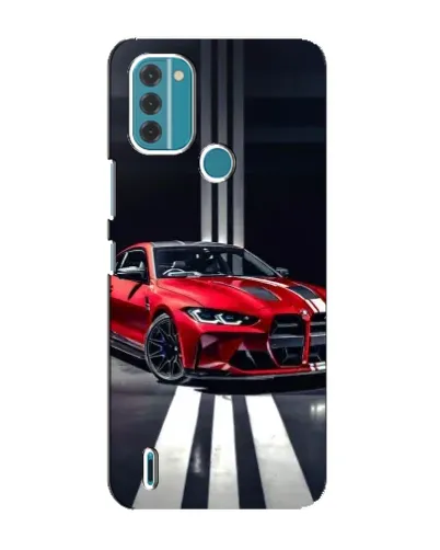 Чохол для Nokia C31 з картинкою «Червона BMW на дорозі»
