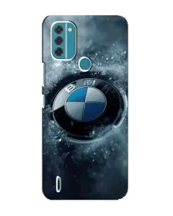 Чехол для Nokia C31 с картинкой «Логотип BMW — лед»