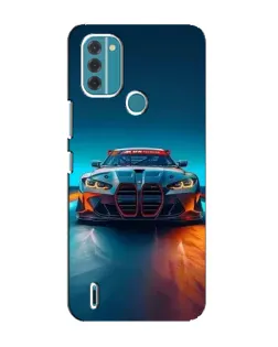 Чехол для Nokia C31 с картинкой «BMW — огни неона»