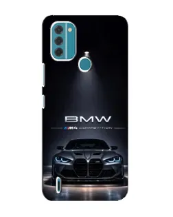 Чехол для Nokia C31 с картинкой «BMW сквозь ночной город»